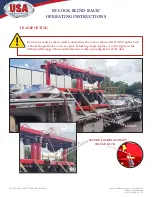 Preview for 4 page of USA Industries EZ-LOCK BLIND RACK Operating Manual