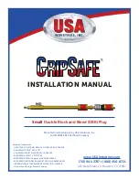 Preview for 1 page of USA Industries GRIPSAFE Series Installation Manual