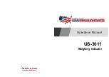 USA Measurements US-3011 Operation Manual preview