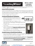 Preview for 1 page of USA Technologies VendingMiser VM150 Installation Instructions