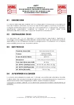 Предварительный просмотр 3 страницы USAG 447 T Operatinginstructions And Maintenance