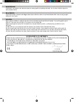 Preview for 7 page of USAG 929 PC1 1/2 Operation Manual And Instructions