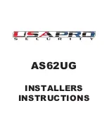 USAPRO SECURITY AS62UG Installer'S Instructions preview
