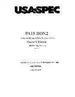 Preview for 1 page of USASPEC PA15-HON2 Owner'S Manual