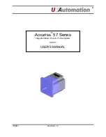 Предварительный просмотр 1 страницы USAutomation Accuriss 57 Series User Manual