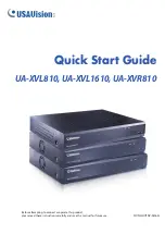 USAVision UA-XVL1610 Quick Start Manual preview