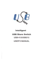 Предварительный просмотр 1 страницы USB Share USB-413 User Manual