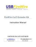 USBFireWire RR-FW-CAT5-EXTENDER Instruction Manual предпросмотр