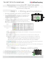 USFleetTRacking USFT AT-V3 Installation Manual preview