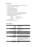 Preview for 2 page of UsGlobalSat BR-305 Product Specification