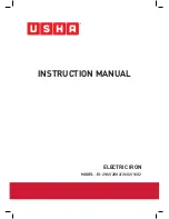 Предварительный просмотр 1 страницы usha EI-2802 Instruction Manual