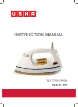 Предварительный просмотр 1 страницы usha EI-3710 Instruction Manual