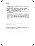 Preview for 4 page of usha FH 1212 PTC Instruction Manual