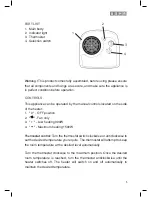 Preview for 5 page of usha FH 1212 PTC Instruction Manual