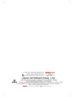 Preview for 8 page of usha FH 3212-O Instruction Manual