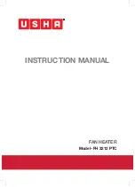 Preview for 1 page of usha FH 3212 PTC Instruction Manual