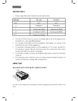 Предварительный просмотр 6 страницы usha FH 423 Instruction Manual