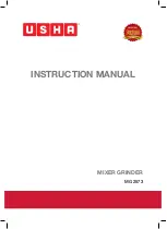 Предварительный просмотр 1 страницы usha MG 2573 Instruction Manual