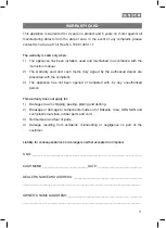 Preview for 11 page of usha MG 2573 Instruction Manual