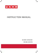 Preview for 1 page of usha MG 2853 Instruction Manual