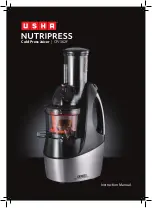 Preview for 1 page of usha NUTRIPRESS CPJ 362F Instruction Manual