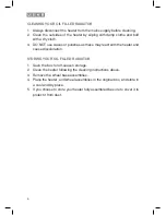 Preview for 6 page of usha OFR 3211F PTC Instruction Manual