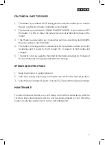 Preview for 5 page of usha QH 3002 Instruction Manual