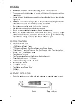 Предварительный просмотр 4 страницы usha TFH LED Instruction Manual