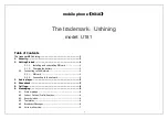 Preview for 1 page of Ushining U181 User Manual