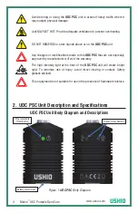 Preview for 4 page of Ushio 9500037 Operating Manual