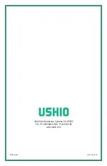 Preview for 16 page of Ushio 9500037 Operating Manual