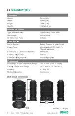 Preview for 6 page of Ushio Midori UDC365 Operating Manual