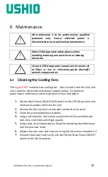 Предварительный просмотр 13 страницы Ushio SugarCube 38000-M03-002 Operating And Owners Manual