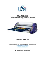 usi ARL-PRO-2700 Owner'S Manual preview