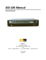 Preview for 1 page of Usl Cinema Processor Manual