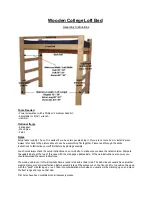 USM Wooden College Loft Bed Assembly Instructions Manual preview