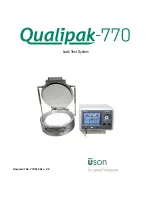 Preview for 1 page of Uson Qualiipak-770 Manual