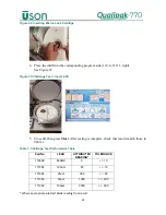 Preview for 23 page of Uson Qualipak-770 Manual