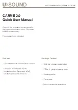 Preview for 1 page of USOUND CARME 2.0 Quick User Manual