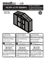 Preview for 1 page of USP DURAMAX 10.5 Ft x 3 Ft SidePro Owner'S Manual