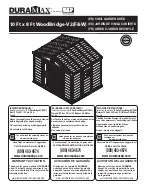 Preview for 1 page of USP DURAMAX 10 Ft x 8 Ft WoodBridge-V2 F&W Owner'S Manual