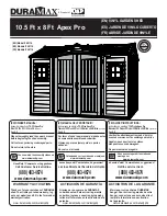 Preview for 1 page of USP DURAMAX Apex Pro 10.5 Ft x 8 Ft 40116 Owner'S Manual