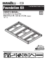 USP DURAMAX Foundation Kit Owner'S Manual preview