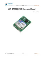 USR IOT USR-GPRS232-7S3 Hardware Manual preview