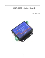 Предварительный просмотр 1 страницы USR IOT USR-TCP232-410s User Manual