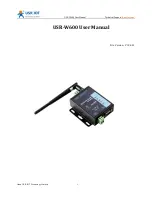 Предварительный просмотр 1 страницы USR IOT USR-W600 User Manual