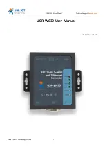 USR IOT USR-W630 User Manual предпросмотр