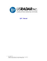 Preview for 1 page of USRADAR Q5C Manual