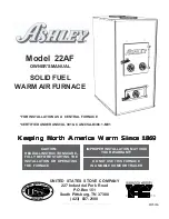 Предварительный просмотр 1 страницы USSC Ashley 22AF Owner'S Manual