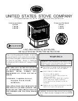 Preview for 1 page of USSC Cavalier A9843L Installation And Operation Instructions Manual